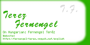 terez fernengel business card